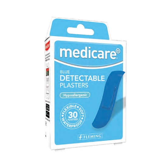 Medicare Blue Detectable Plasters 30pk
